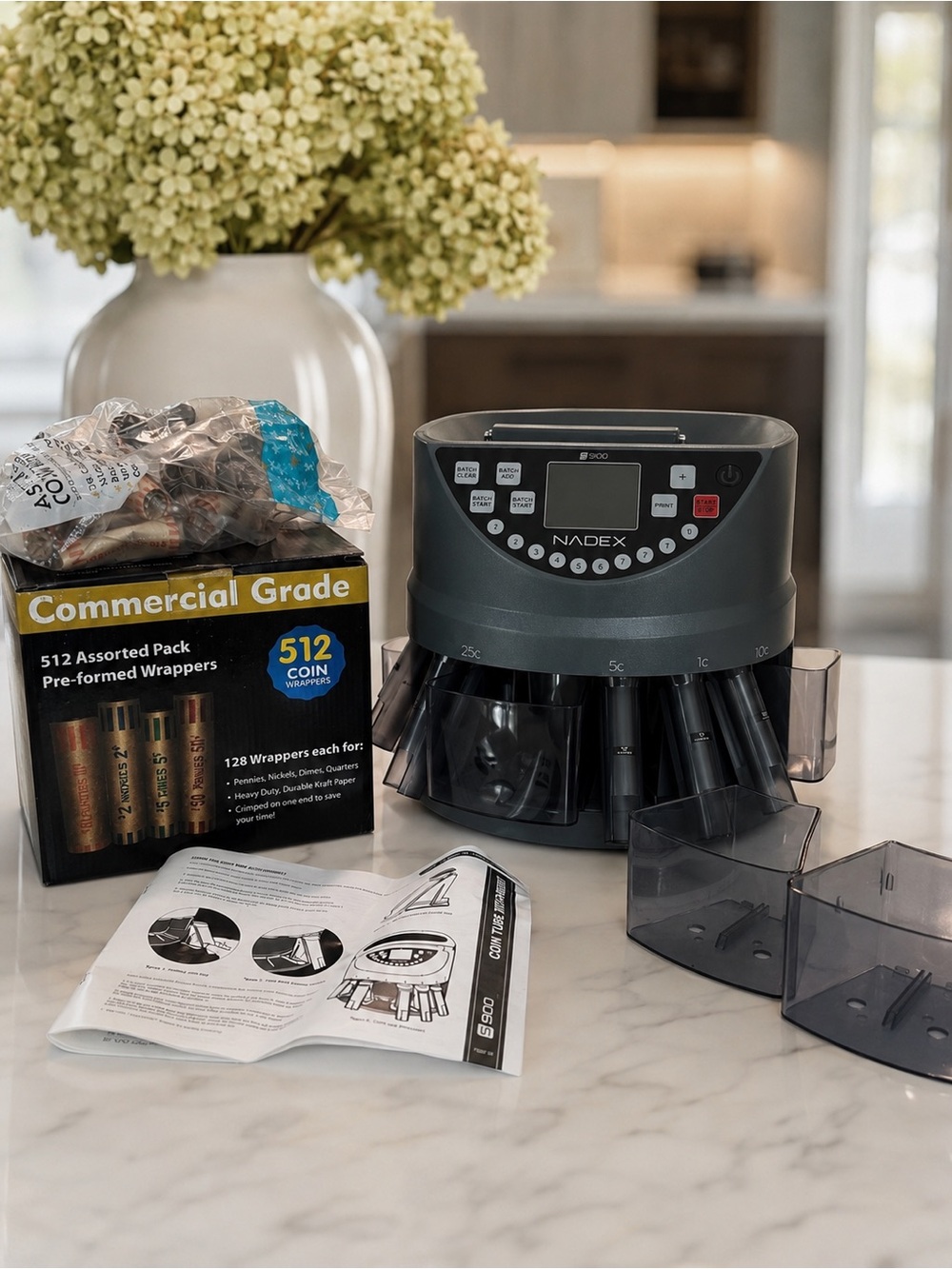 Dex Gray Coin Sorter & Counter - Gray